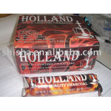 Best quality round tablet 33MM holland charcoal apple woods charcoal